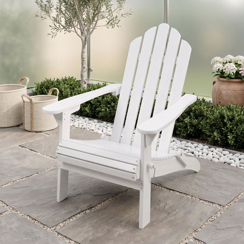 Outdoor Lounge Chair, Blanc