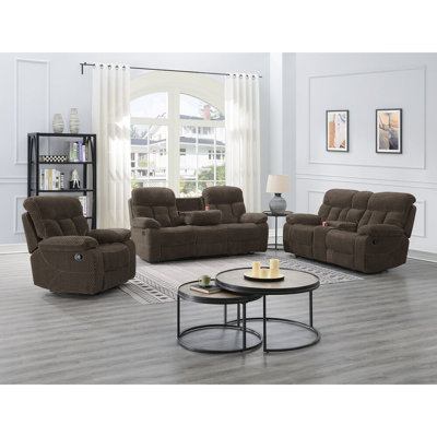 Contemporary 3-Piece Living Room Set