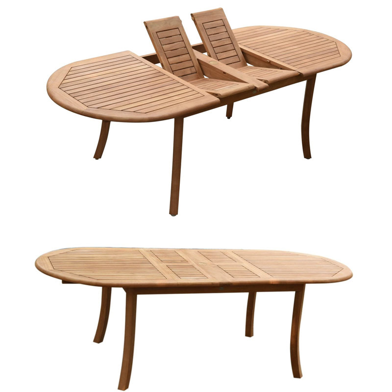 Glenn Outdoor 7 - Piece Teak Dining Set, 8