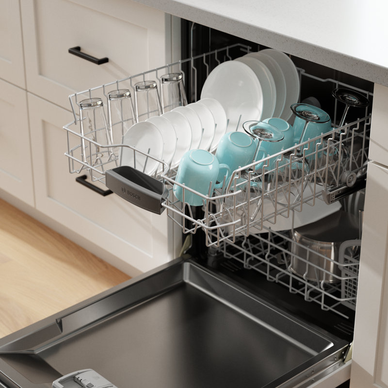 24" Recessed Handle 300 Series Dishwasher, White