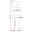 Kitchen Cabinet 60X50x180 Cm Engineered Wood-746438125