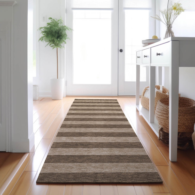 Premium Machine Washable Cerrito AMF530 Coffee Rug