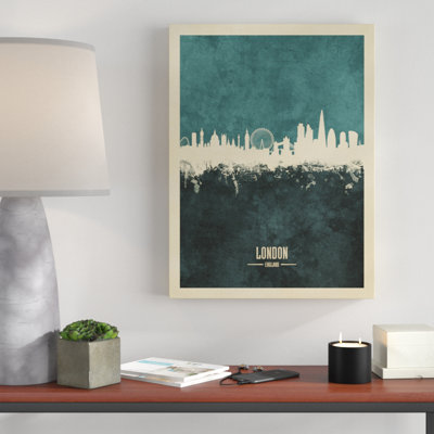 « london england horizon », impression sur toile tendue
