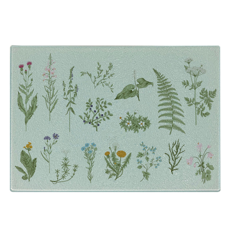 Multicolore planche à découper en verre trempé Ambesonne
