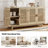 56.8" W Solid and Manufactured Wood TV Stand -2020493057