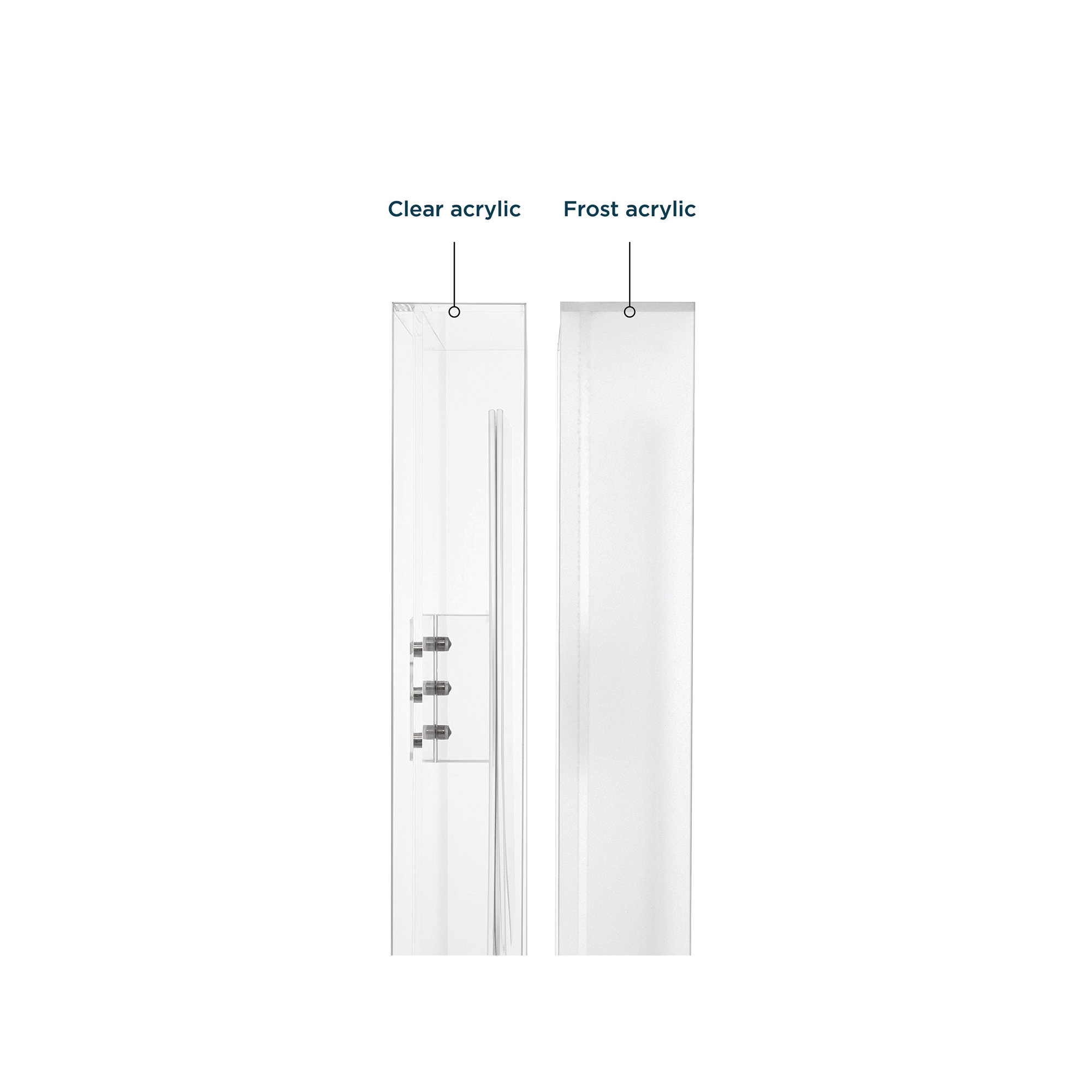 Float Frame for Tabletop or Wall with Magnetic Photo Holder, Clear, 8" x 10"