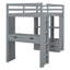 Lit mezzanine avec grandes tablettes de rangement, bureau d'étude et éclairage à DEL intégré, lit peu encombrant pour les enfants-1415224879-1415224872
