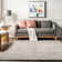 Handmade Braided Wool Light Gray Rug