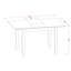 Ensemble de 3 petites dînettes contenant une table de salle à manger rectangulaire à feuilles de papillons et 2 chaises rembourrées en tissu de sable sable, 36 x 54 pouces, acajou-109972832-109972831