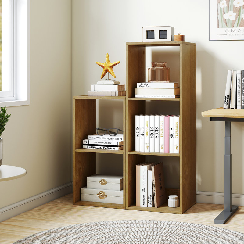 69 cm H x 35 cm W Cube Bookcase, Yellow