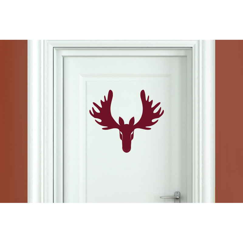 Animals Wall Decal, Burgundy