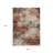 8' X 10' Rust And Beige Abstract Washable Indoor Outdoor Area Rug