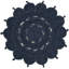 Tapis ovale en jute bleu marine tissé à la machine-101956689