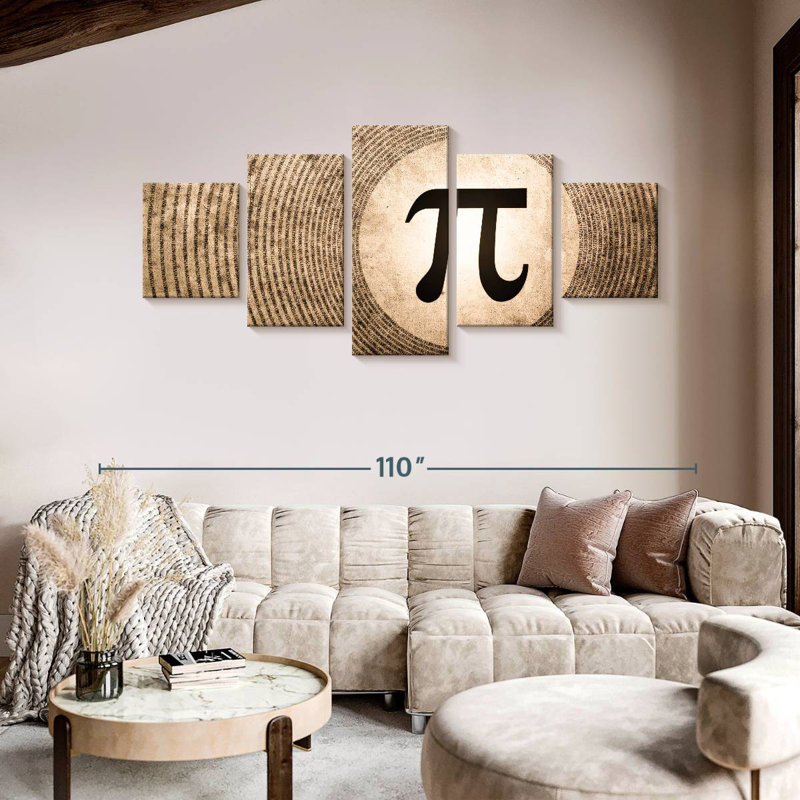 Grunge Pi, H 42 po x l 92 po