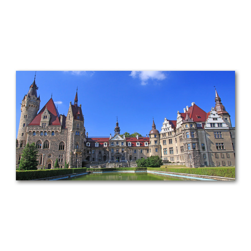 Castle Of Moszna Poland - Wrapped Canvas Print