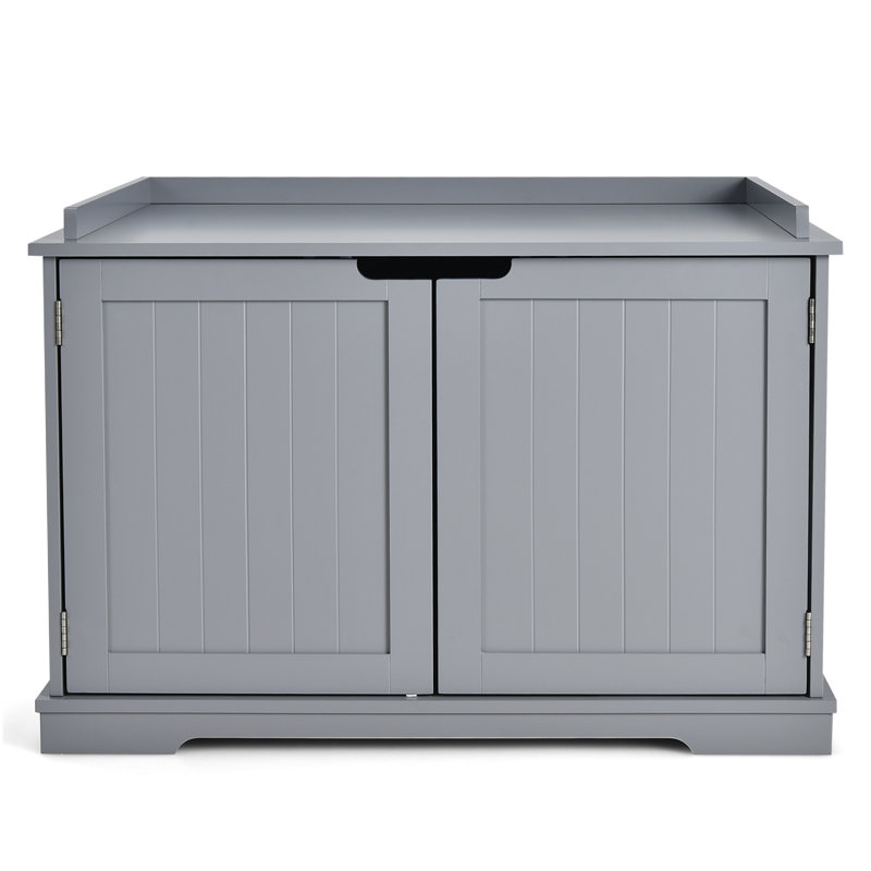 Landon Wood Enclosed Litter Box Enclosure