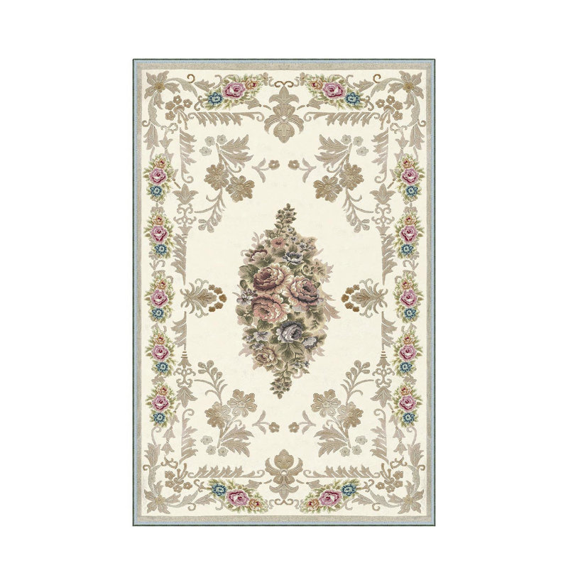 Stylish Woven Carpet, 5.2 x 7.5 Feet | 100% Polyester, 0.3 in Pile Height, Antibacterial, Non-Slip PVC Dot Underside | Machine Washable, 3D Digital Print | Perfect for Living Room, Bedroom & Home Décor