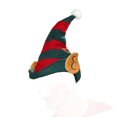 Jasminder Magical Felt Elf Hat with Ears - Festive Christmas Holiday Costume Accessory (1/pkg) Pkg/6