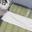 Vert floral rayé - ensemble de housse de couette abstrait - microfibre de polyester