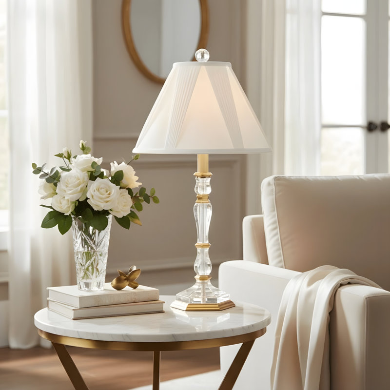 CORTINA Crystal & Brass Lamp