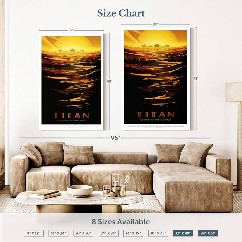 Oberle Titan Retro Print, 51" H x 34" W