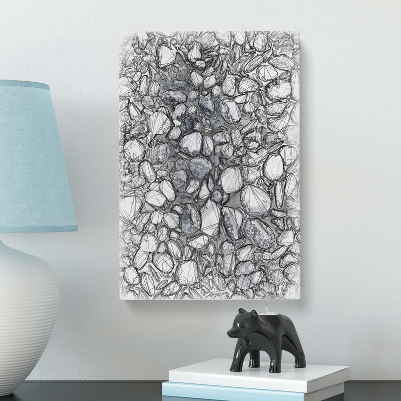 Pebbles In Abstract - Wrapped Canvas, 91cm H x 60cm W x 3cm D