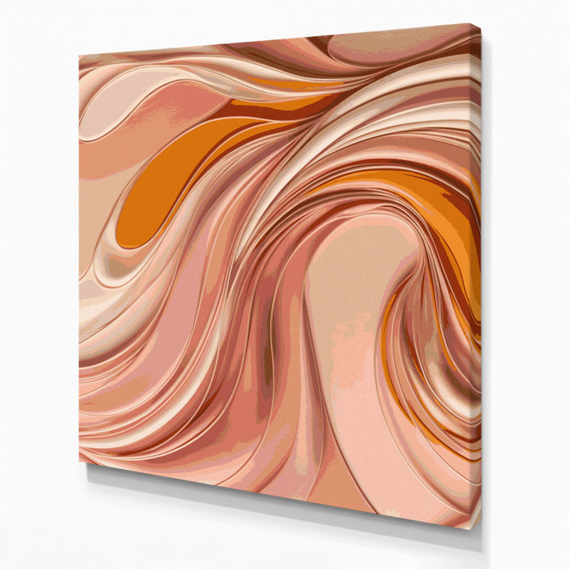 «Lyrical Abstraction 75», art mural sur toile brune, H 16 po x l 16 po