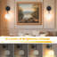 Battery Rechargeable Wall Lights Set Of 2, Sconces Wall Lamps With Frosted Glass-117787784
