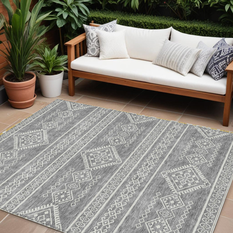 Tapis intérieur / extérieur lavable 9 pi x 12 pi Southwestern