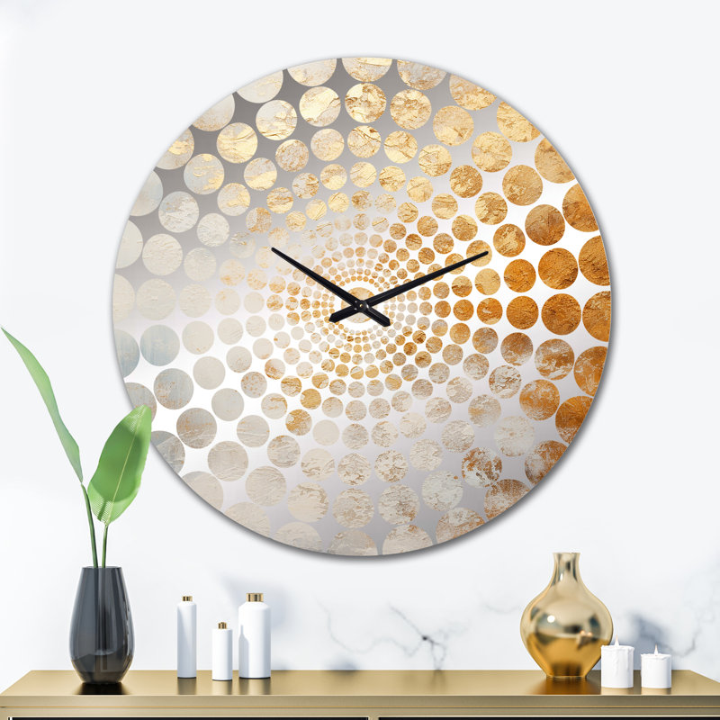 Horloge murale Zaevion, Petit, Warm Gold