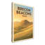 Brecon Beacons, Wales - Romantic Travel Poster Of Golden Hills, Winding Trails And Countryside Calm. Giclee Print On Wrapped Canvas. Wall Art, Home Decor - Regions & Scenic Areas, Wales - Wrapped Canvas Print-749411205