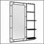Armoire à pharmacie murale avec miroir, tablettes réglables et cadre en aluminium durable pour un rangement efficace