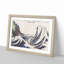 View of Honmoku by Katsushika Hokusai - Framed Print-55641317-55641315