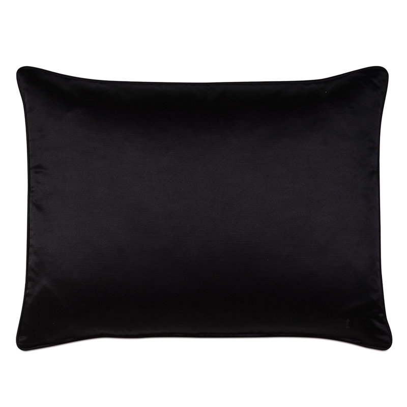 Roxanne Black/Brown Polyester Piece Sham, Standard
