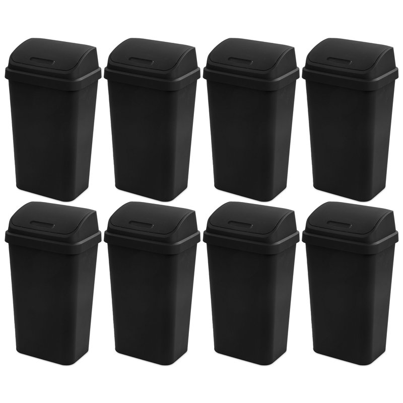 Kitchen 13 Gallon Swing Top Trash Can
