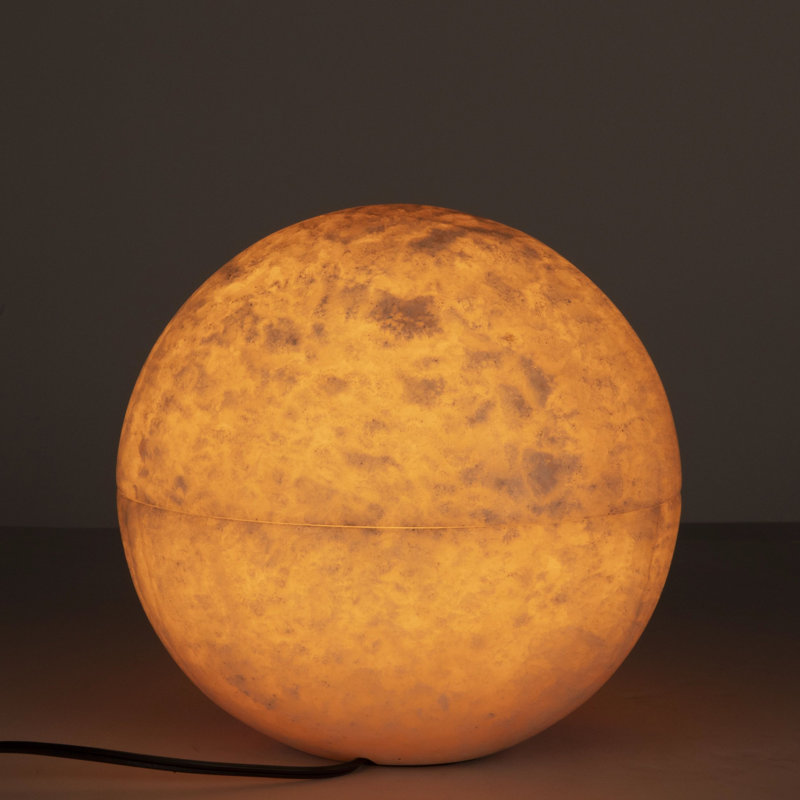 Onyx Globe Lamp, 11" H x 11" W x 11" D