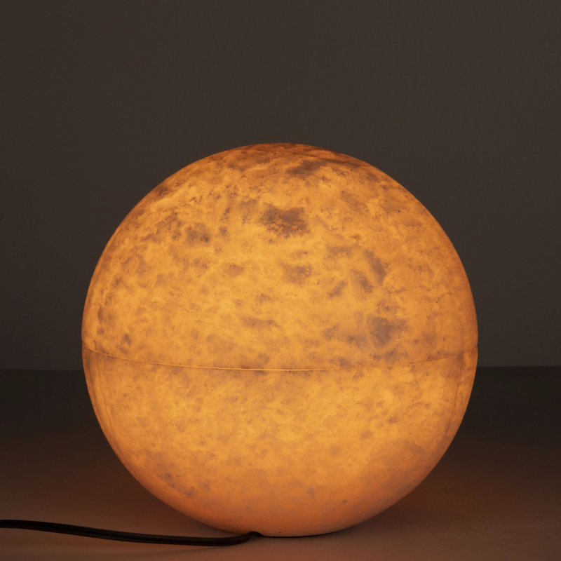 Onyx Table Lamp, 11" H x 11" W x 11" D
