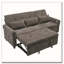 Canapé-lit escamotable en tissu 82 po Chenille-1069228954