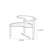 Retro irregular-shaped design coffee table
