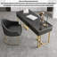 Bureau de luxe léger avec bureau en pierre frittée-113914985-113914986