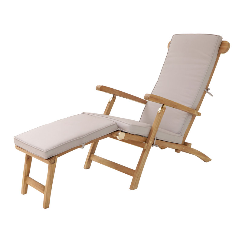Zebulon 150cm Long Reclining Single Chaise with Cushions