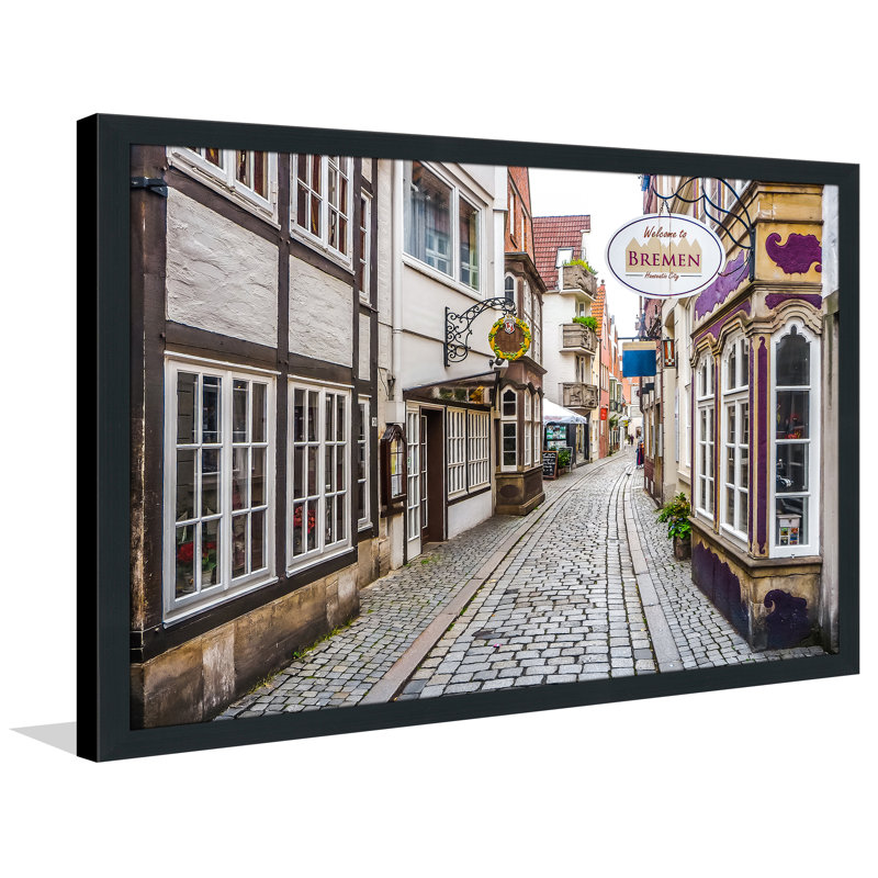« bremen », reproduction de photo encadrée, H 27,5 po x l 39,5 po x P 0,75 po