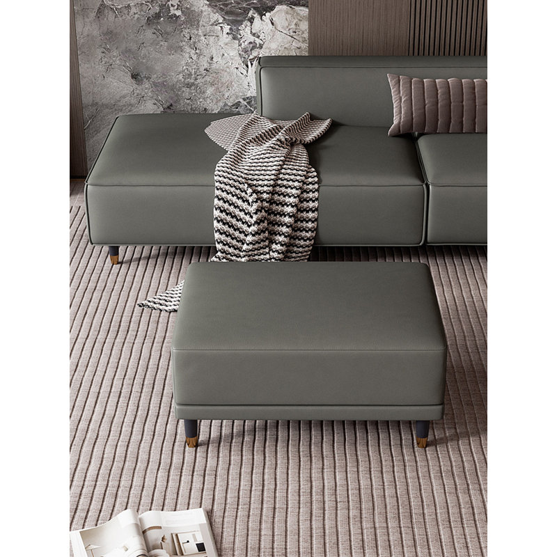 Table basse avec repose-pieds Modern, 16.54" H x 35.4" W x 23.6" D