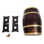 Baril de vin en bois de pin 15L / 3,96 gallons avec base et robinet, baril de vin de table rétro pour bar à domicile et réception-132063267
