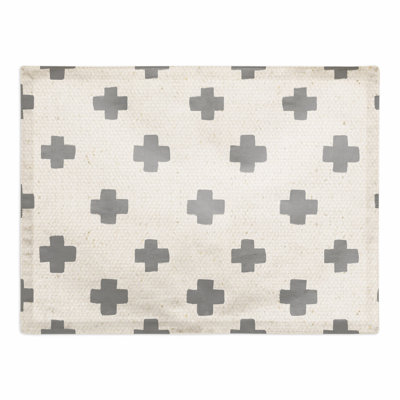 Napperon à motif de croix suisse.