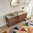 3 D wave texture sideboard