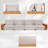 Yanali 159.4" Wide Extra-Long 4-Seat Expandable Modular Sectional Sofa with 4 Pillows, Aluminum Frame and Olefin-Blend Upholstery
