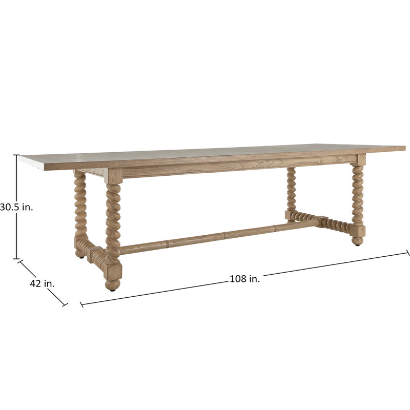 Ferdinand Dining Table 108", 30"H x 108"L x 42"W