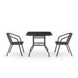 Square 2 - Person 80Cm Long Bistro Set