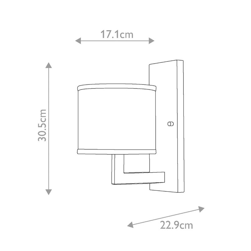 West Steel Armed Sconce